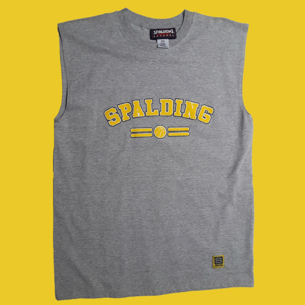 Spalding Athletic Apparel sleeveless gray t-shirt
